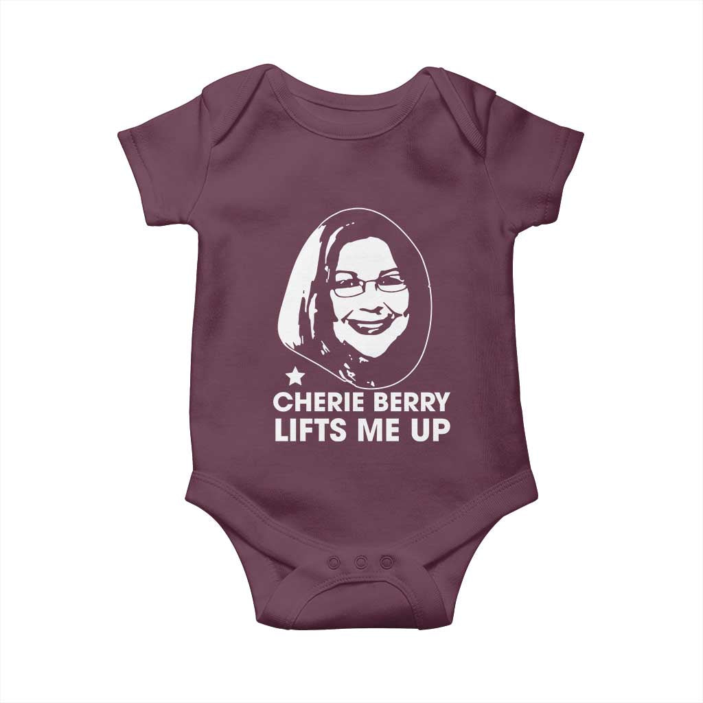 Cherie Berry Lifts Me Up Baby Onesie Elevator Tribute Funny NC Meme - Wonder Print Shop