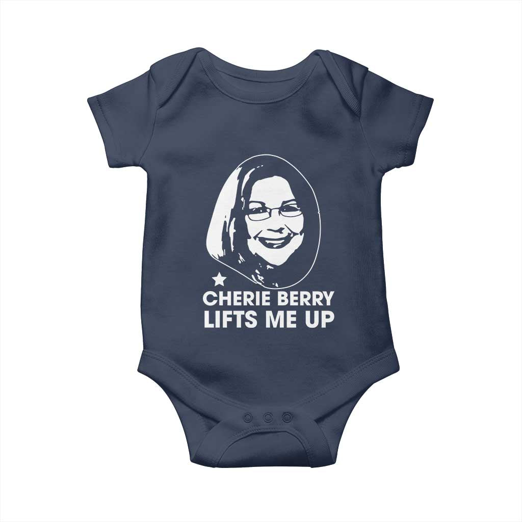 Cherie Berry Lifts Me Up Baby Onesie Elevator Tribute Funny NC Meme - Wonder Print Shop