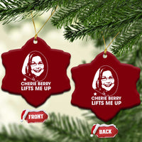 Cherie Berry Lifts Me Up Ceramic Ornament Elevator Tribute Funny NC Meme - Wonder Print Shop