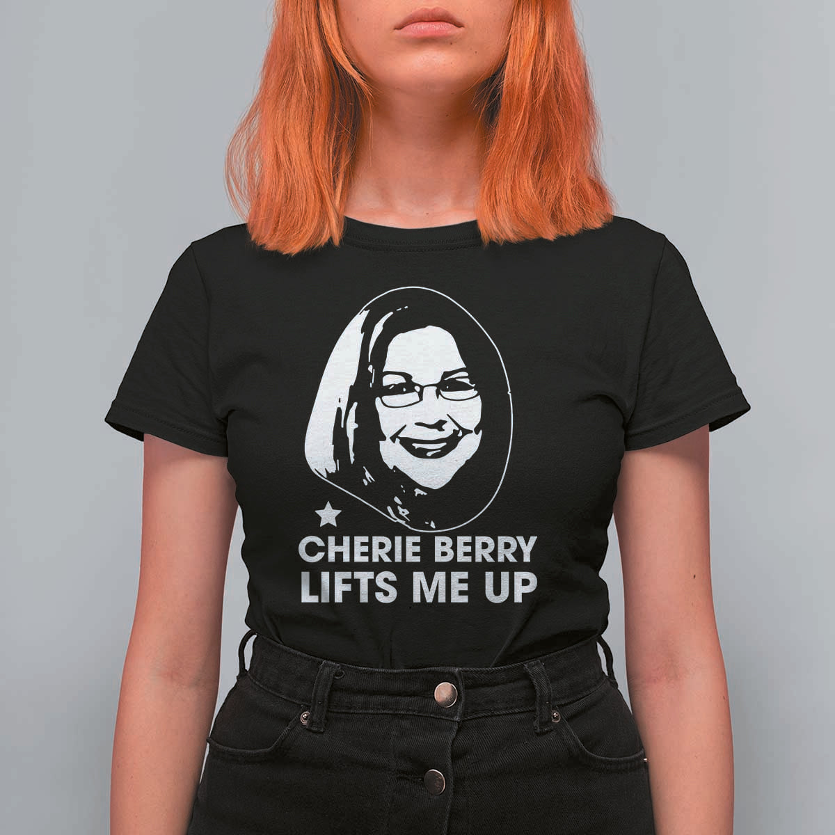 Cherie Berry Lifts Me Up T Shirt For Women Elevator Tribute Funny NC Meme - Wonder Print Shop