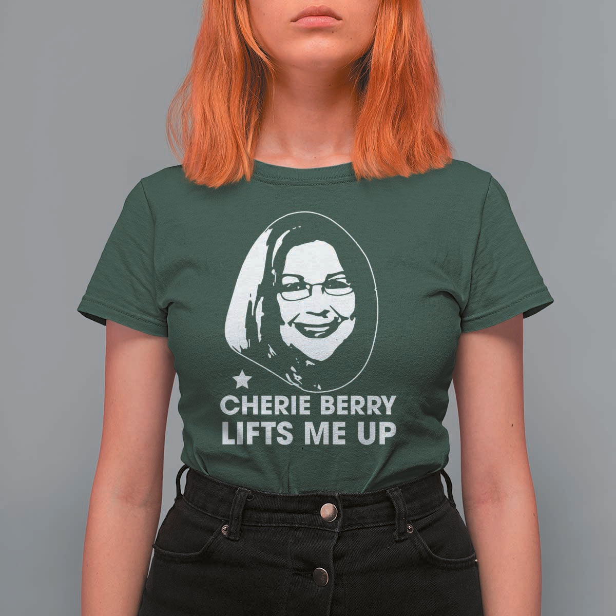 Cherie Berry Lifts Me Up T Shirt For Women Elevator Tribute Funny NC Meme - Wonder Print Shop