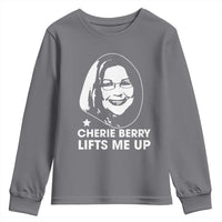 Cherie Berry Lifts Me Up Youth Sweatshirt Elevator Tribute Funny NC Meme - Wonder Print Shop