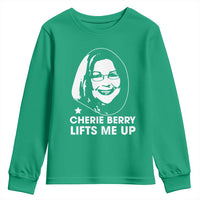 Cherie Berry Lifts Me Up Youth Sweatshirt Elevator Tribute Funny NC Meme - Wonder Print Shop