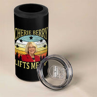 Cherie Berry Lifts Me Up 4 in 1 Can Cooler Tumbler Retro Vintage Elevator Tribute Funny NC Meme - Wonder Print Shop