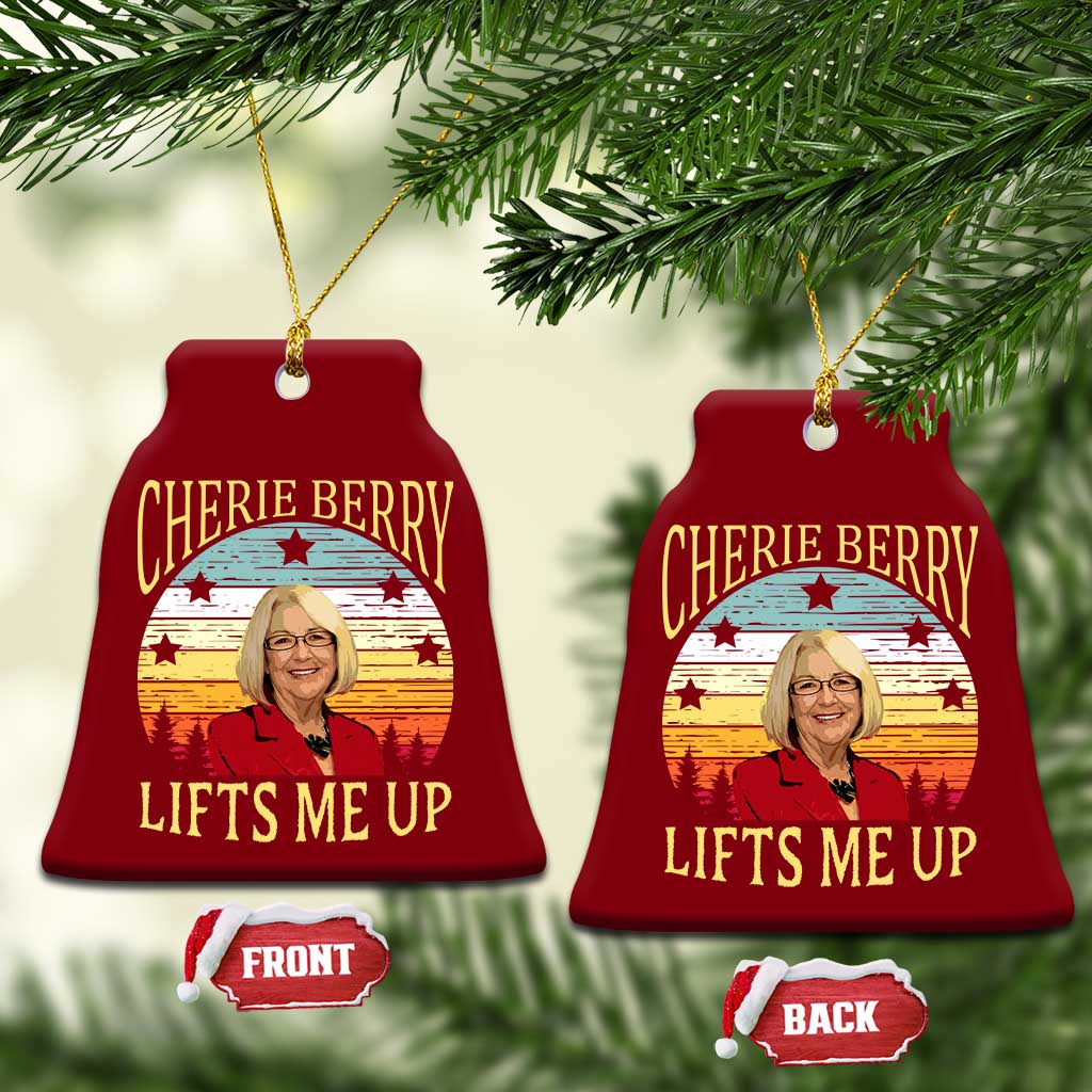 Cherie Berry Lifts Me Up Ceramic Ornament Retro Vinatge Elevator Tribute Funny NC Meme - Wonder Print Shop