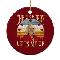 Cherie Berry Lifts Me Up Ceramic Ornament Retro Vinatge Elevator Tribute Funny NC Meme - Wonder Print Shop