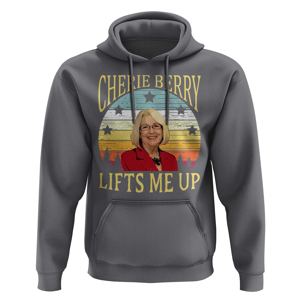 Cherie Berry Lifts Me Up Hoodie Retro Vinatge Elevator Tribute Funny NC Meme - Wonder Print Shop