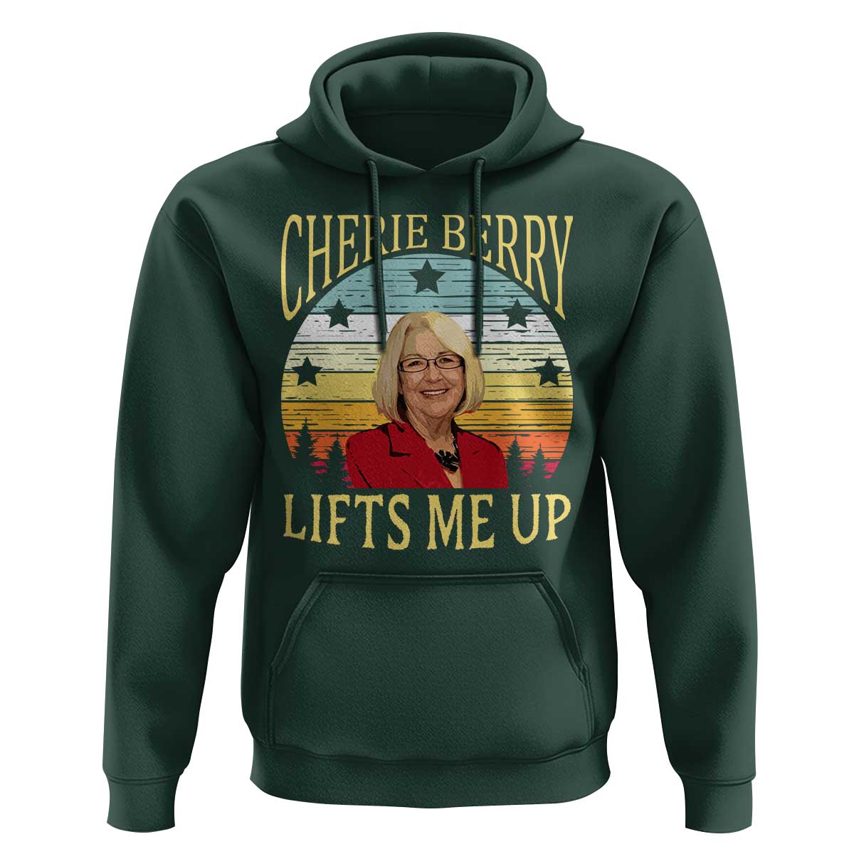 Cherie Berry Lifts Me Up Hoodie Retro Vinatge Elevator Tribute Funny NC Meme - Wonder Print Shop