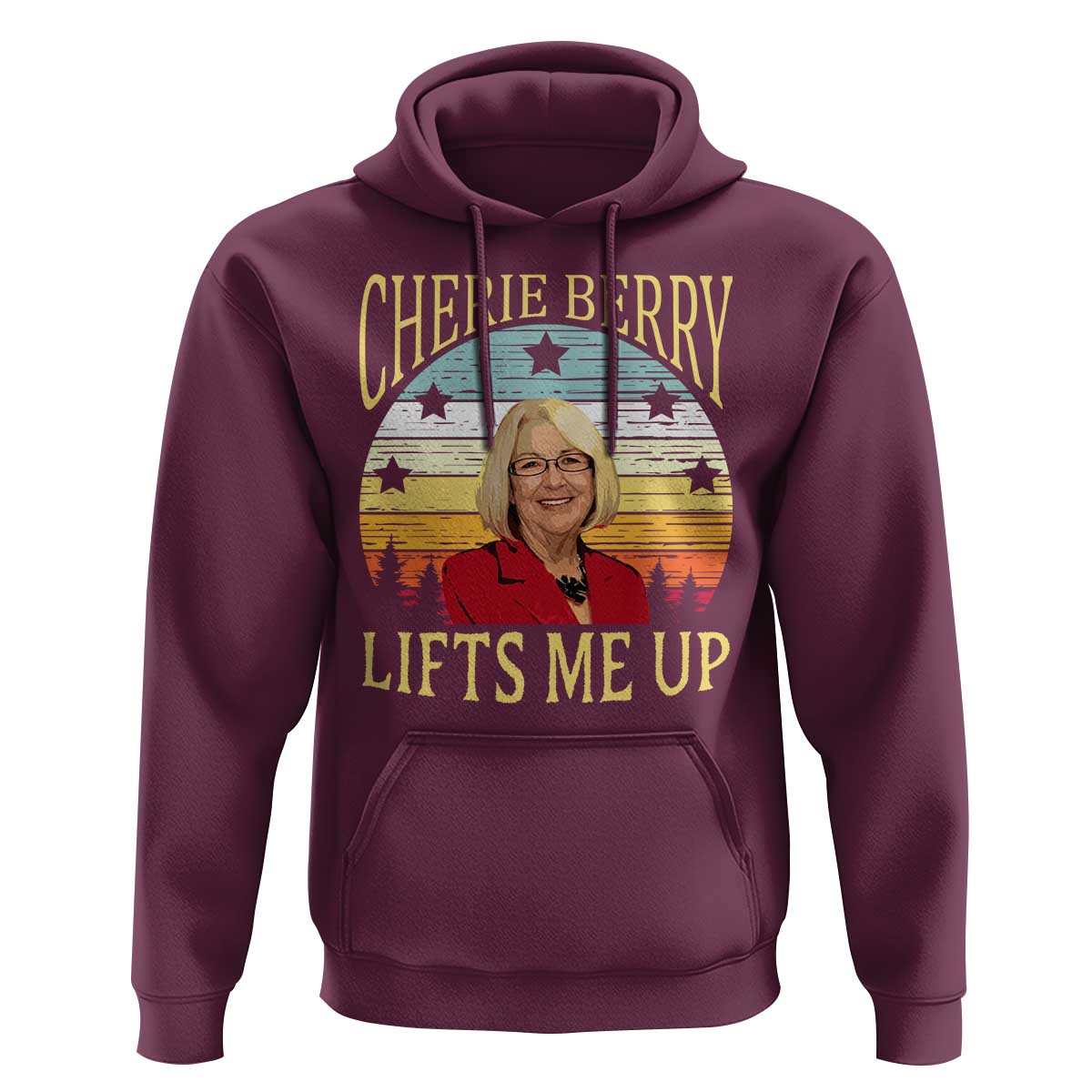 Cherie Berry Lifts Me Up Hoodie Retro Vinatge Elevator Tribute Funny NC Meme - Wonder Print Shop