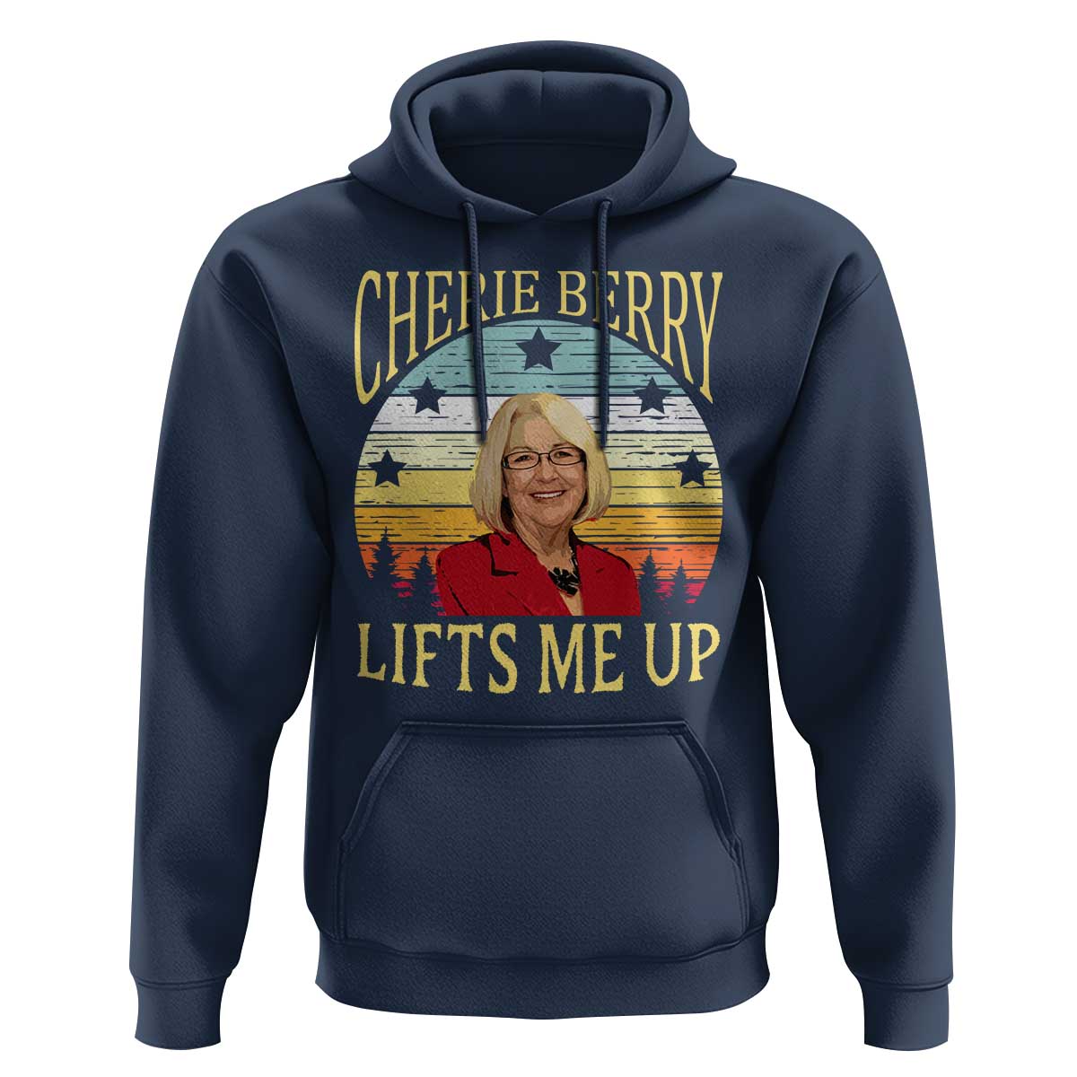 Cherie Berry Lifts Me Up Hoodie Retro Vinatge Elevator Tribute Funny NC Meme - Wonder Print Shop