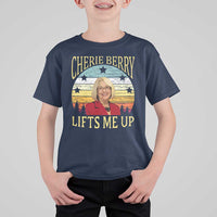 Cherie Berry Lifts Me Up T Shirt For Kid Retro Vinatge Elevator Tribute Funny NC Meme - Wonder Print Shop