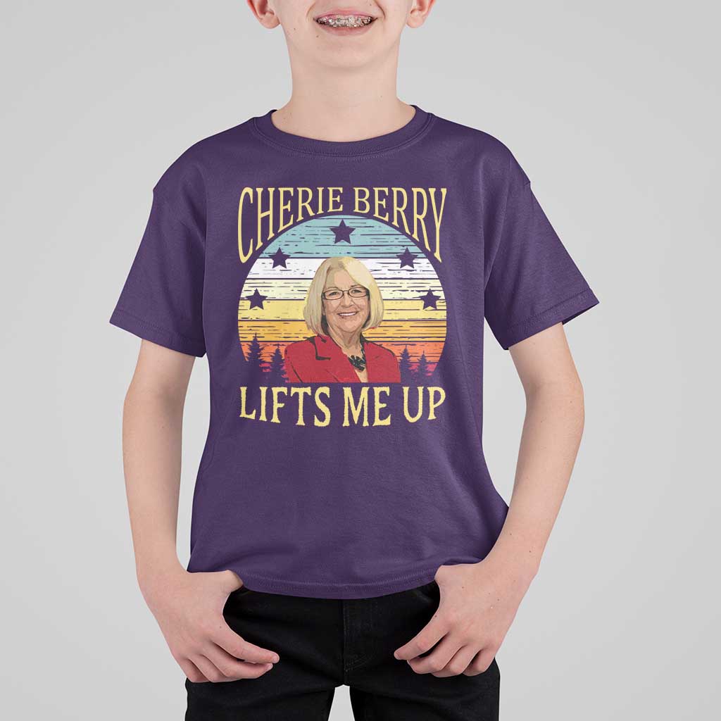 Cherie Berry Lifts Me Up T Shirt For Kid Retro Vinatge Elevator Tribute Funny NC Meme - Wonder Print Shop
