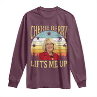 Cherie Berry Lifts Me Up Long Sleeve Shirt Retro Vinatge Elevator Tribute Funny NC Meme - Wonder Print Shop