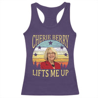 Cherie Berry Lifts Me Up Racerback Tank Top Retro Vinatge Elevator Tribute Funny NC Meme - Wonder Print Shop