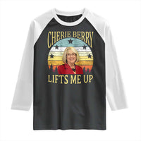 Cherie Berry Lifts Me Up Raglan Shirt Retro Vinatge Elevator Tribute Funny NC Meme - Wonder Print Shop