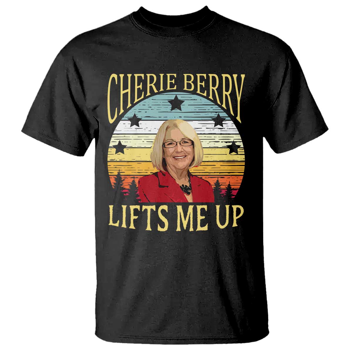 Cherie Berry Lifts Me Up T Shirt Retro Vinatge Elevator Tribute Funny NC Meme - Wonder Print Shop
