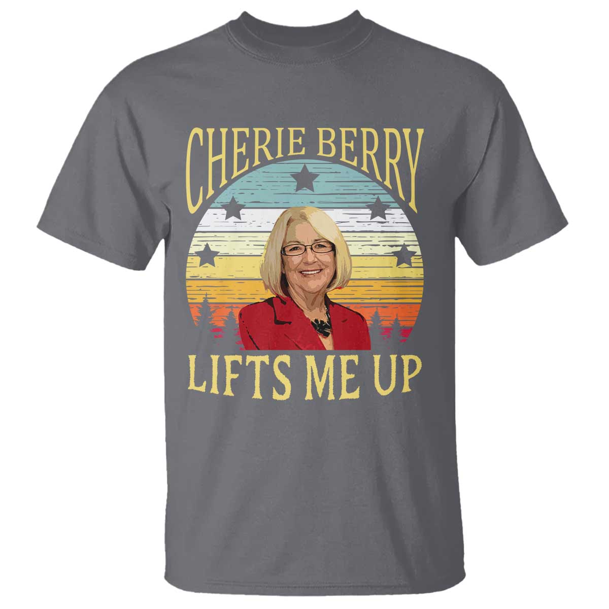 Cherie Berry Lifts Me Up T Shirt Retro Vinatge Elevator Tribute Funny NC Meme - Wonder Print Shop