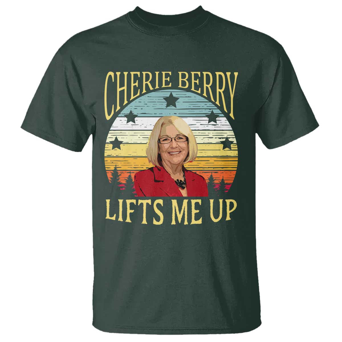 Cherie Berry Lifts Me Up T Shirt Retro Vinatge Elevator Tribute Funny NC Meme - Wonder Print Shop