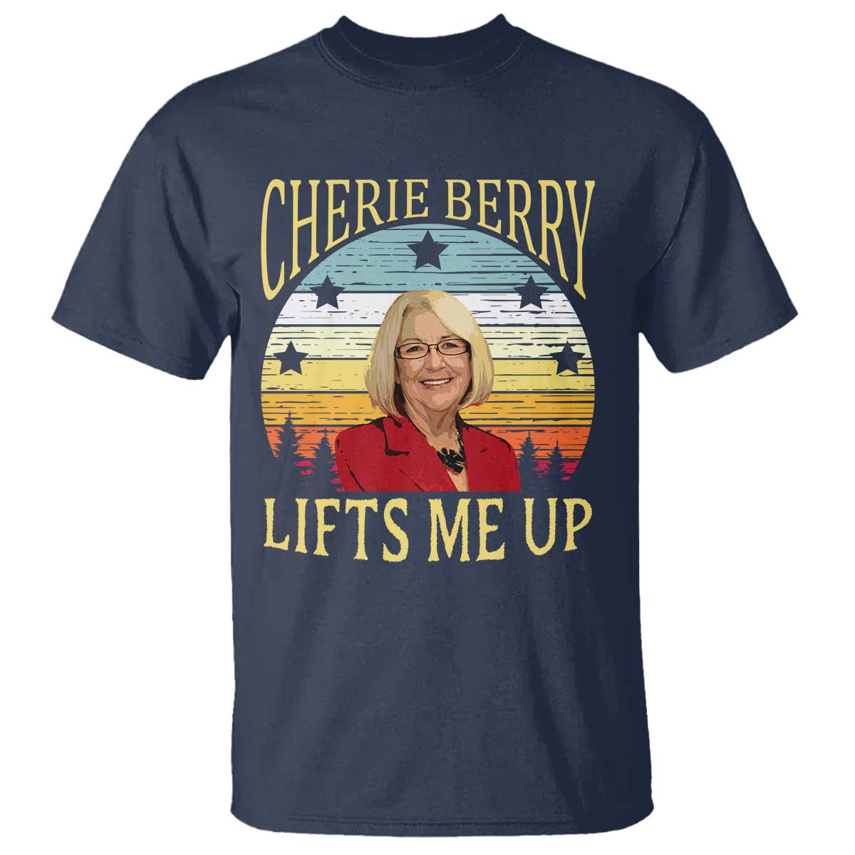 Cherie Berry Lifts Me Up T Shirt Retro Vinatge Elevator Tribute Funny NC Meme - Wonder Print Shop