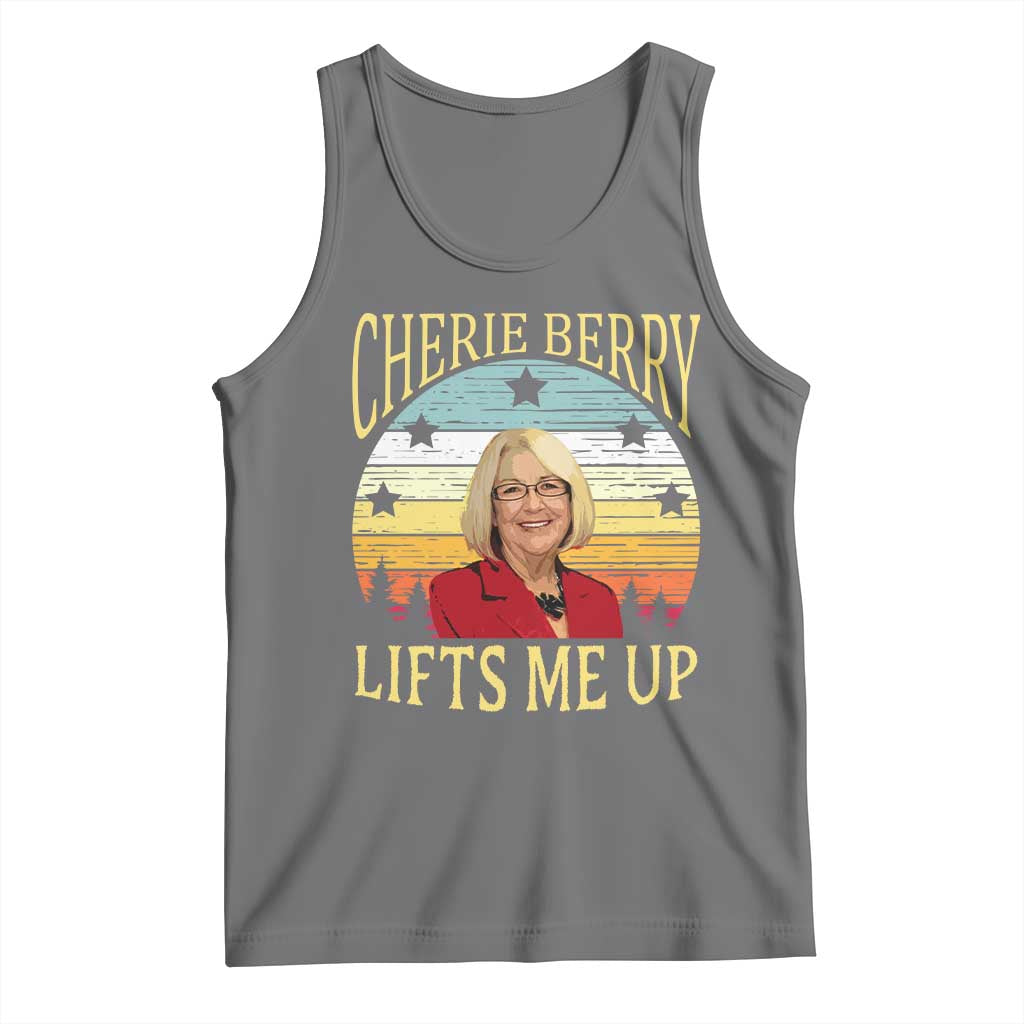 Cherie Berry Lifts Me Up Tank Top Retro Vinatge Elevator Tribute Funny NC Meme - Wonder Print Shop
