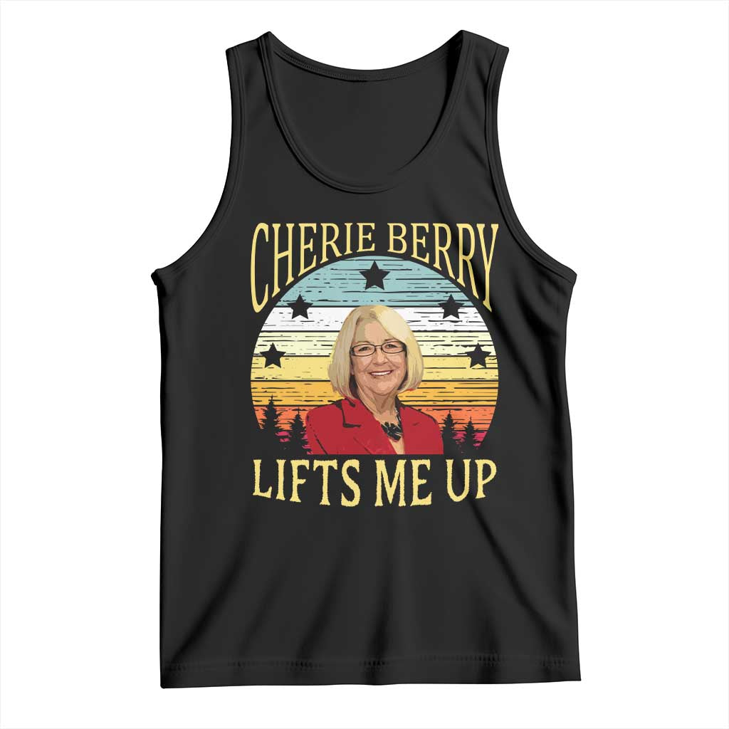 Cherie Berry Lifts Me Up Tank Top Retro Vinatge Elevator Tribute Funny NC Meme - Wonder Print Shop