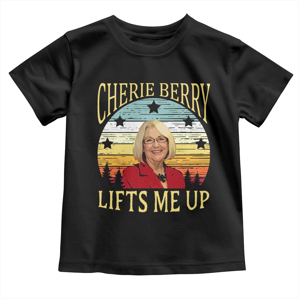 Cherie Berry Lifts Me Up Toddler T Shirt Retro Vinatge Elevator Tribute Funny NC Meme - Wonder Print Shop