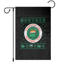 Funny Dumpster Fire Response Team Garden Flag Office Party Holiday Chaos Humor - Wonder Print Shop
