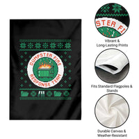 Funny Dumpster Fire Response Team Garden Flag Office Party Holiday Chaos Humor - Wonder Print Shop