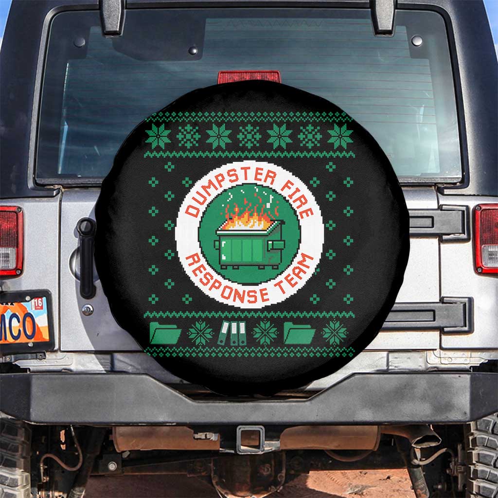 Funny Dumpster Fire Response Team Spare Tire Cover Office Party Holiday Chaos Humor - Wonder Print Shop