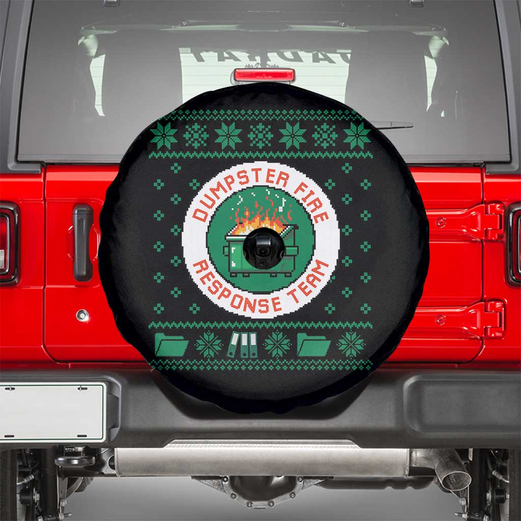 Funny Dumpster Fire Response Team Spare Tire Cover Office Party Holiday Chaos Humor - Wonder Print Shop