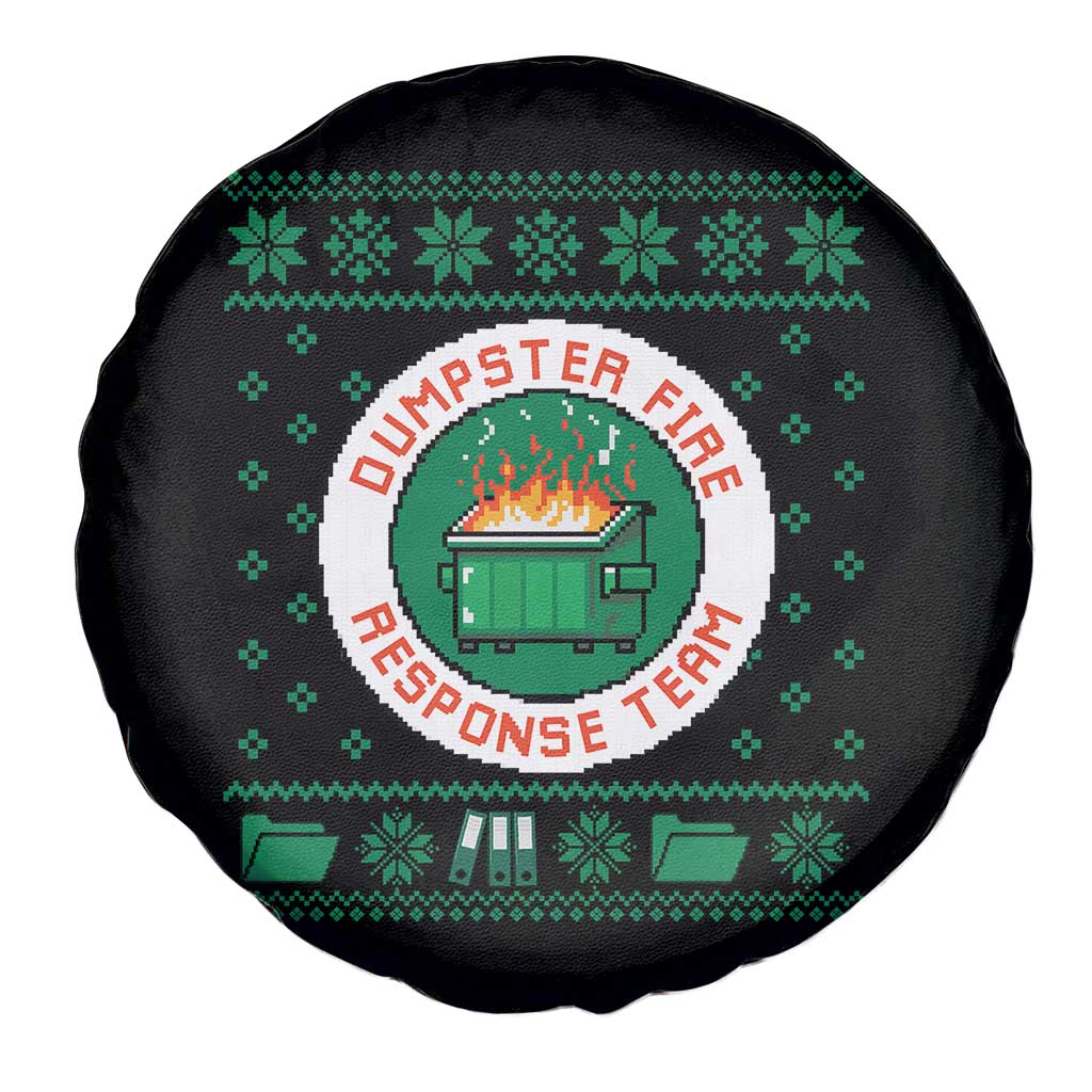 Funny Dumpster Fire Response Team Spare Tire Cover Office Party Holiday Chaos Humor - Wonder Print Shop