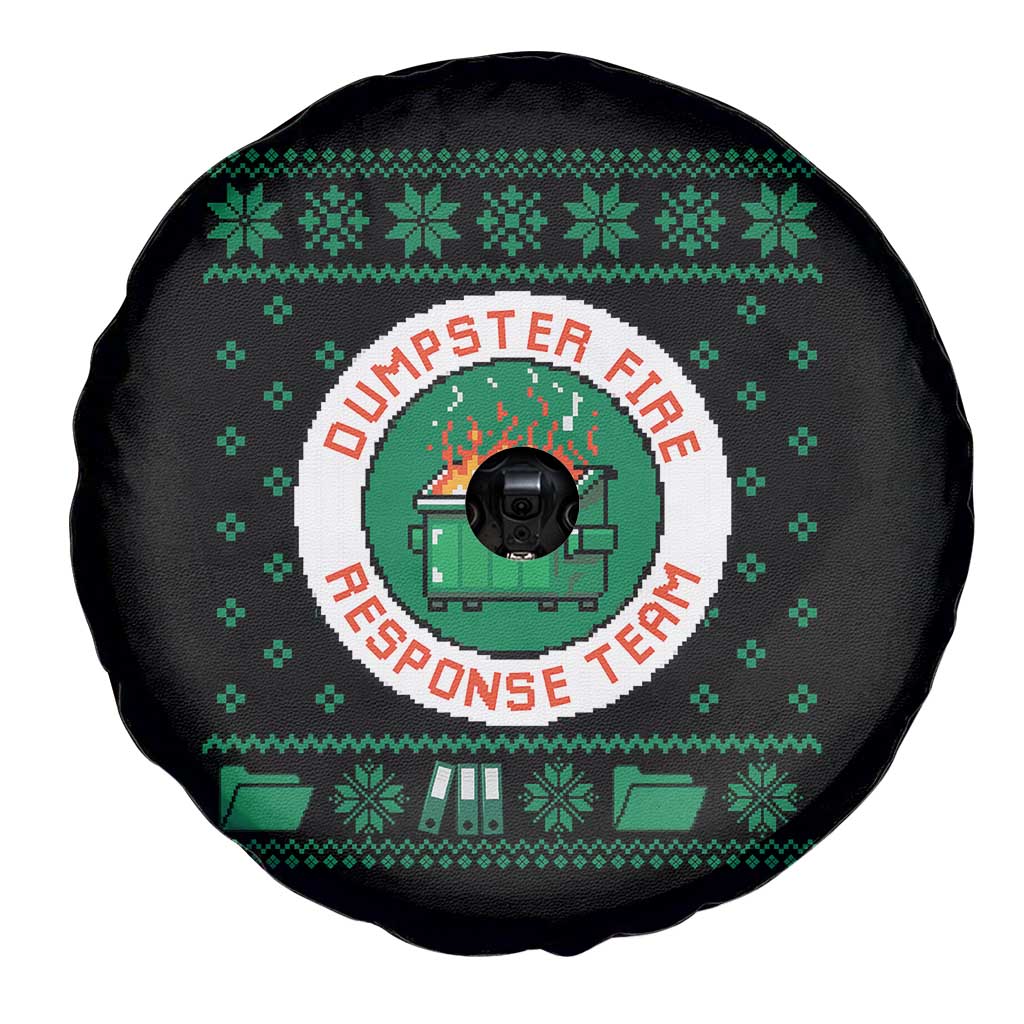 Funny Dumpster Fire Response Team Spare Tire Cover Office Party Holiday Chaos Humor - Wonder Print Shop