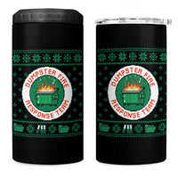 Funny Dumpster Fire Response Team 4 in 1 Can Cooler Tumbler Office Party Holiday Chaos Humor - undefined
