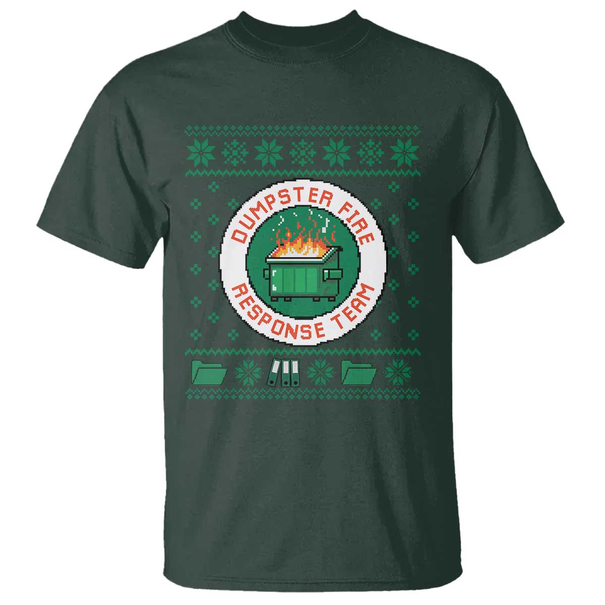 Funny Dumpster Fire Response Team T Shirt Office Party Holiday Chaos Humor - Wonder Print Shop