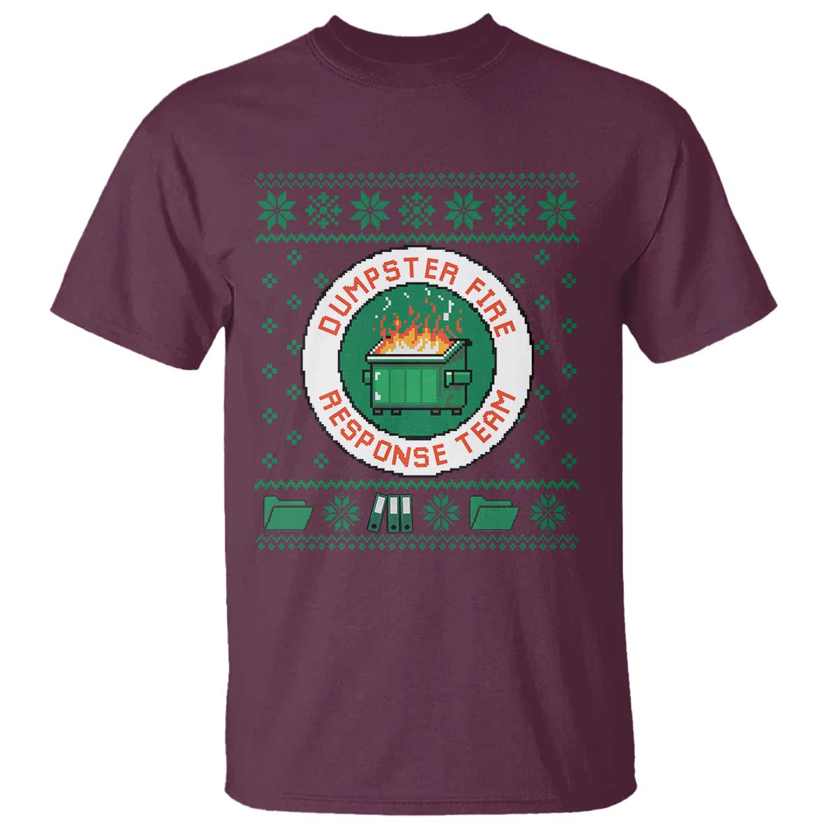 Funny Dumpster Fire Response Team T Shirt Office Party Holiday Chaos Humor - Wonder Print Shop