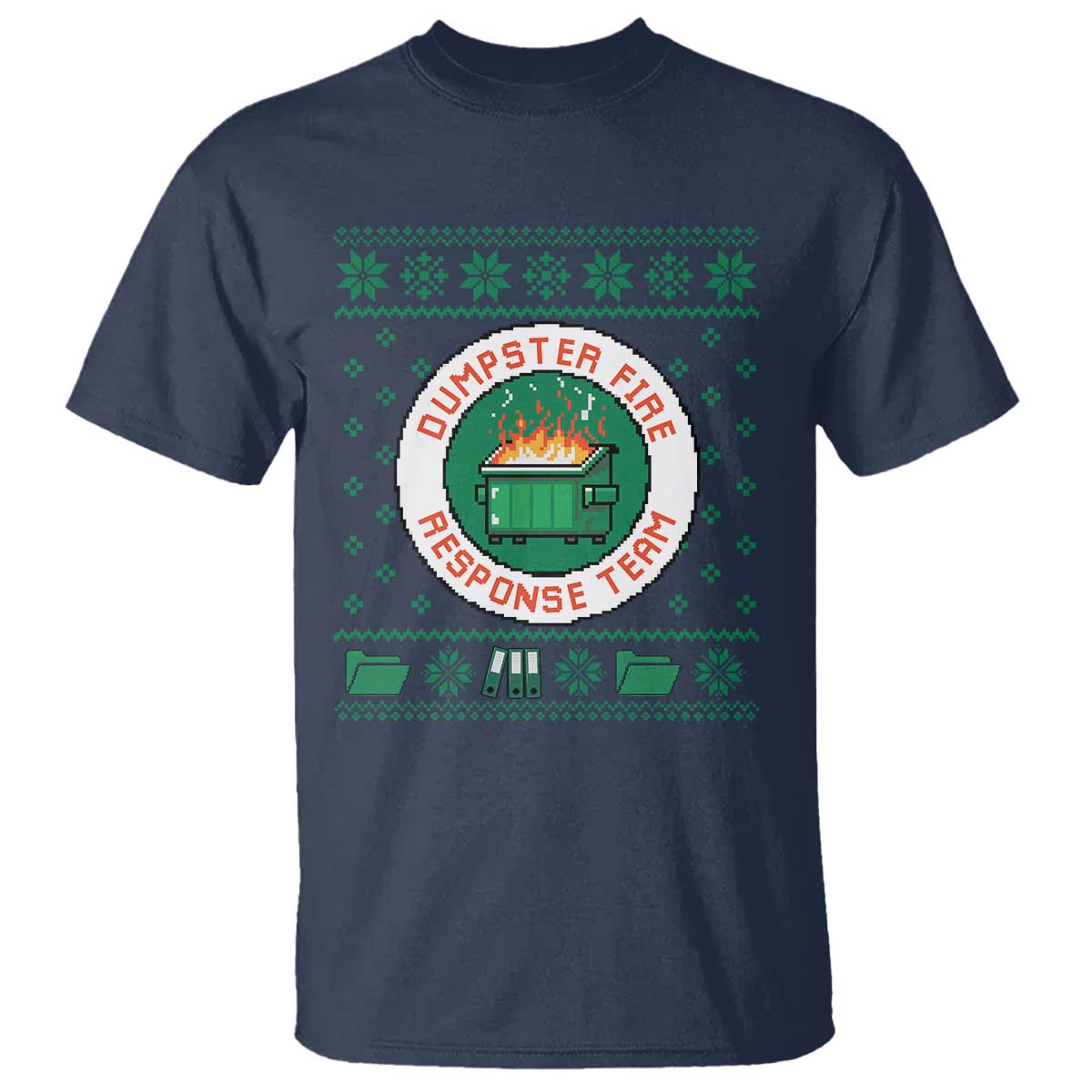 Funny Dumpster Fire Response Team T Shirt Office Party Holiday Chaos Humor - Wonder Print Shop