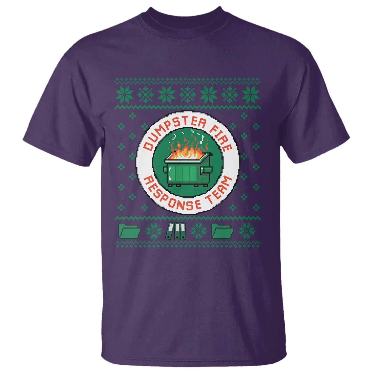 Funny Dumpster Fire Response Team T Shirt Office Party Holiday Chaos Humor - Wonder Print Shop