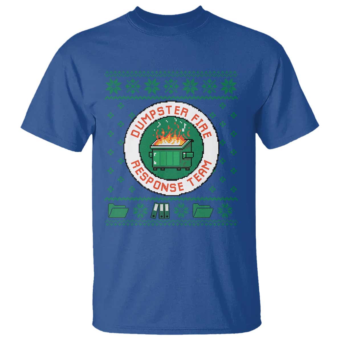 Funny Dumpster Fire Response Team T Shirt Office Party Holiday Chaos Humor - Wonder Print Shop