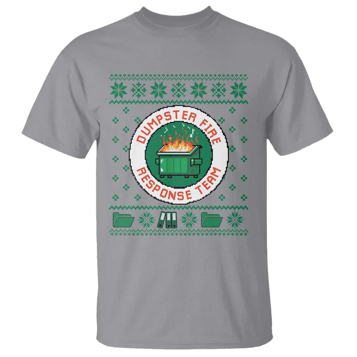 Funny Dumpster Fire Response Team T Shirt Office Party Holiday Chaos Humor - Wonder Print Shop