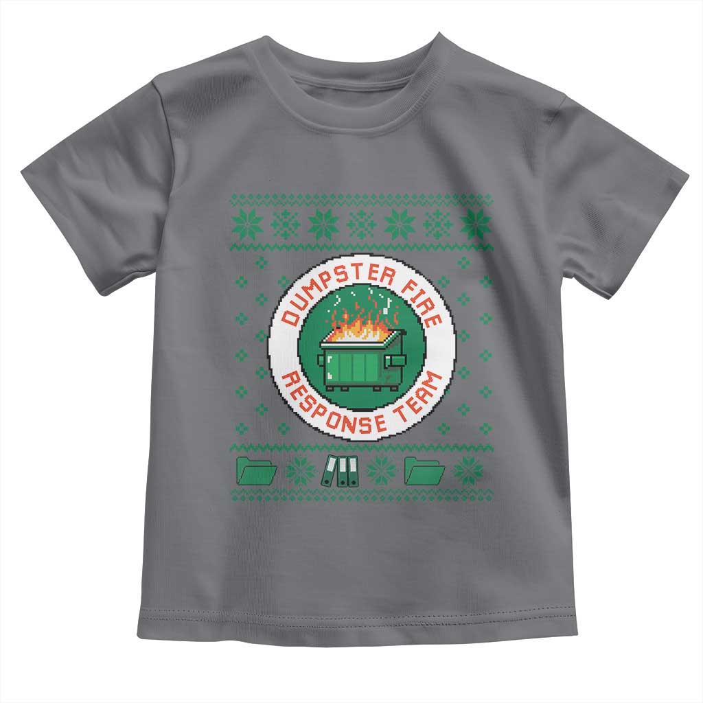 Funny Dumpster Fire Response Team Toddler T Shirt Office Party Holiday Chaos Humor - Wonder Print Shop