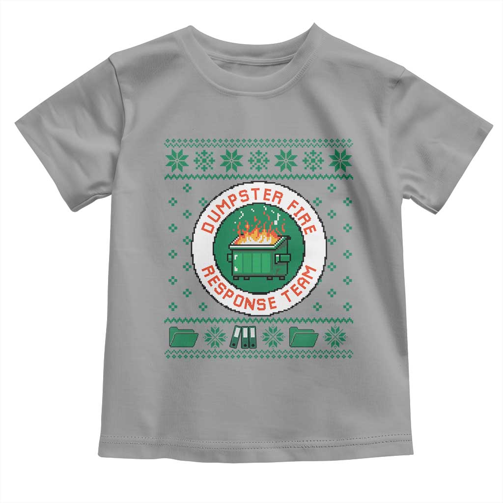 Funny Dumpster Fire Response Team Toddler T Shirt Office Party Holiday Chaos Humor - Wonder Print Shop