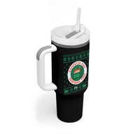 Funny Dumpster Fire Response Team Tumbler With Handle Office Party Holiday Chaos Humor - undefined