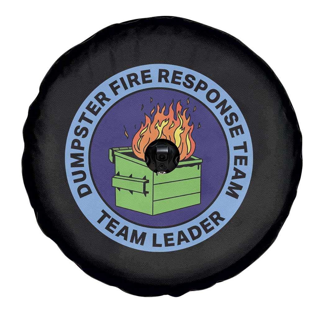 Dumpster Fire Response Team Leader Badge Spare Tire Cover Funny Office Chaos Holiday Gag Gift - Wonder Print Shop