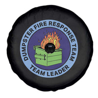 Dumpster Fire Response Team Leader Badge Spare Tire Cover Funny Office Chaos Holiday Gag Gift - Wonder Print Shop