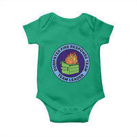 Dumpster Fire Response Team Leader Badge Baby Onesie Funny Office Chaos Holiday Gag Gift - Wonder Print Shop