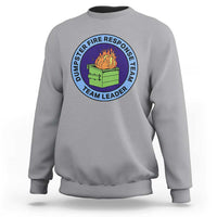 Dumpster Fire Response Team Leader Badge Sweatshirt Funny Office Chaos Holiday Gag Gift - Wonder Print Shop