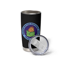 Dumpster Fire Response Team Leader Badge Tumbler Cup Funny Office Chaos Holiday Gag Gift - Wonder Print Shop