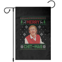 Funny Chit Christmas Merry Chit-Mas Garden Flag Retro Holiday Humor - Wonder Print Shop