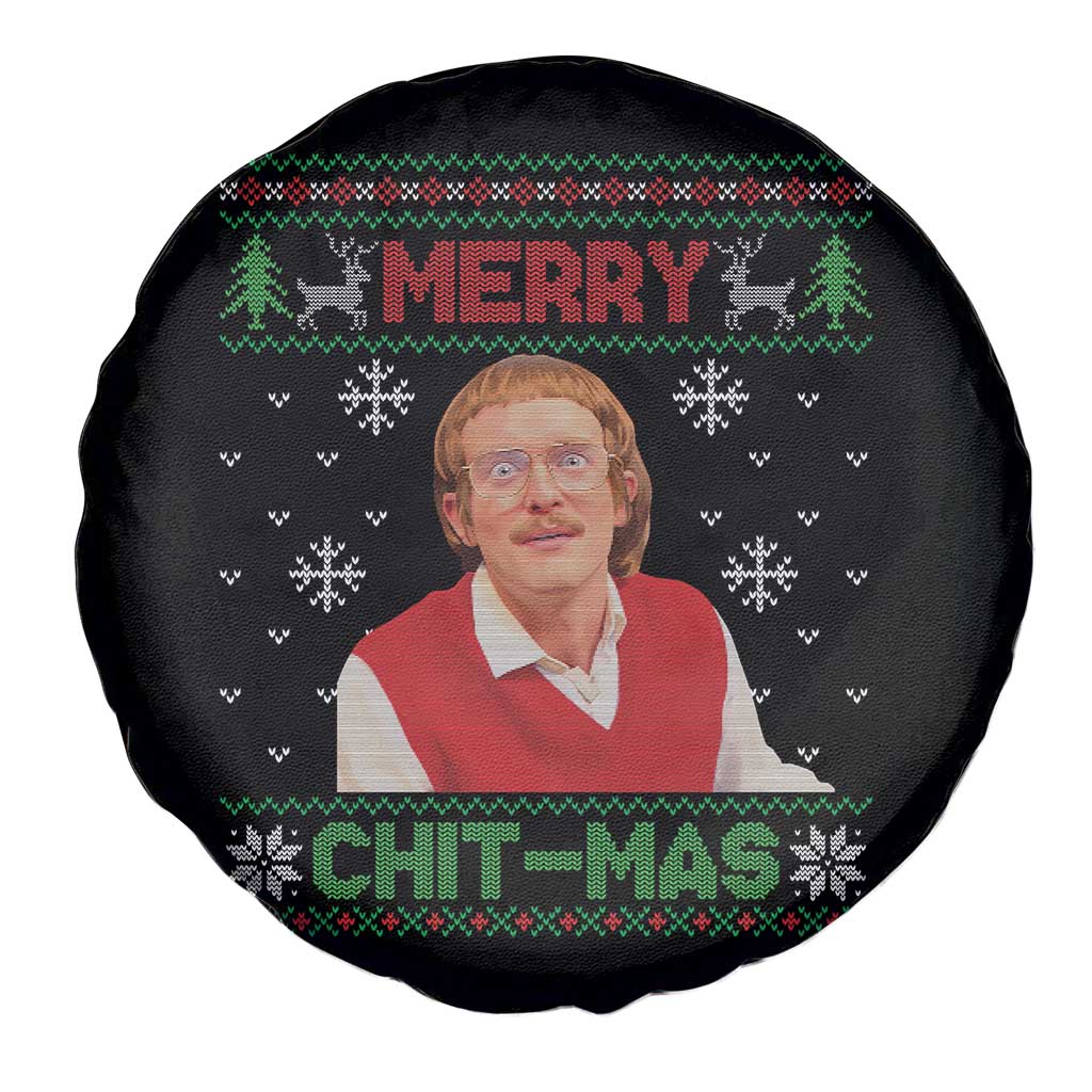 Funny Chit Christmas Merry Chit-Mas Spare Tire Cover Retro Holiday Humor - Wonder Print Shop