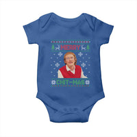 Funny Chit Christmas Merry Chit-Mas Baby Onesie Retro Holiday Humor - Wonder Print Shop